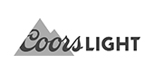 Coors Light logo - beer brand client